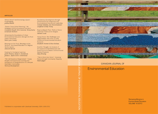 Canadian Journal of Environmental Education Volume 18