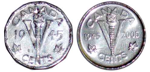 Victory Nickel 1945-2005