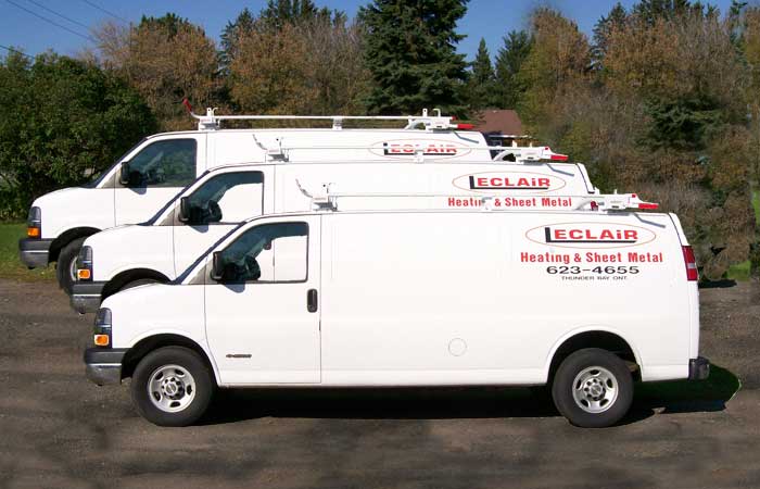 Leclair Heating & Sheet Metal Service Truck