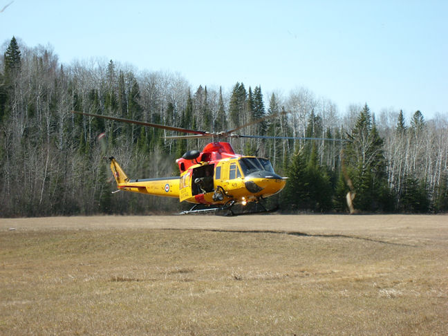 Griffon preparing to land