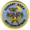 Sunset Area badge