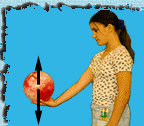 [girl holding ball]